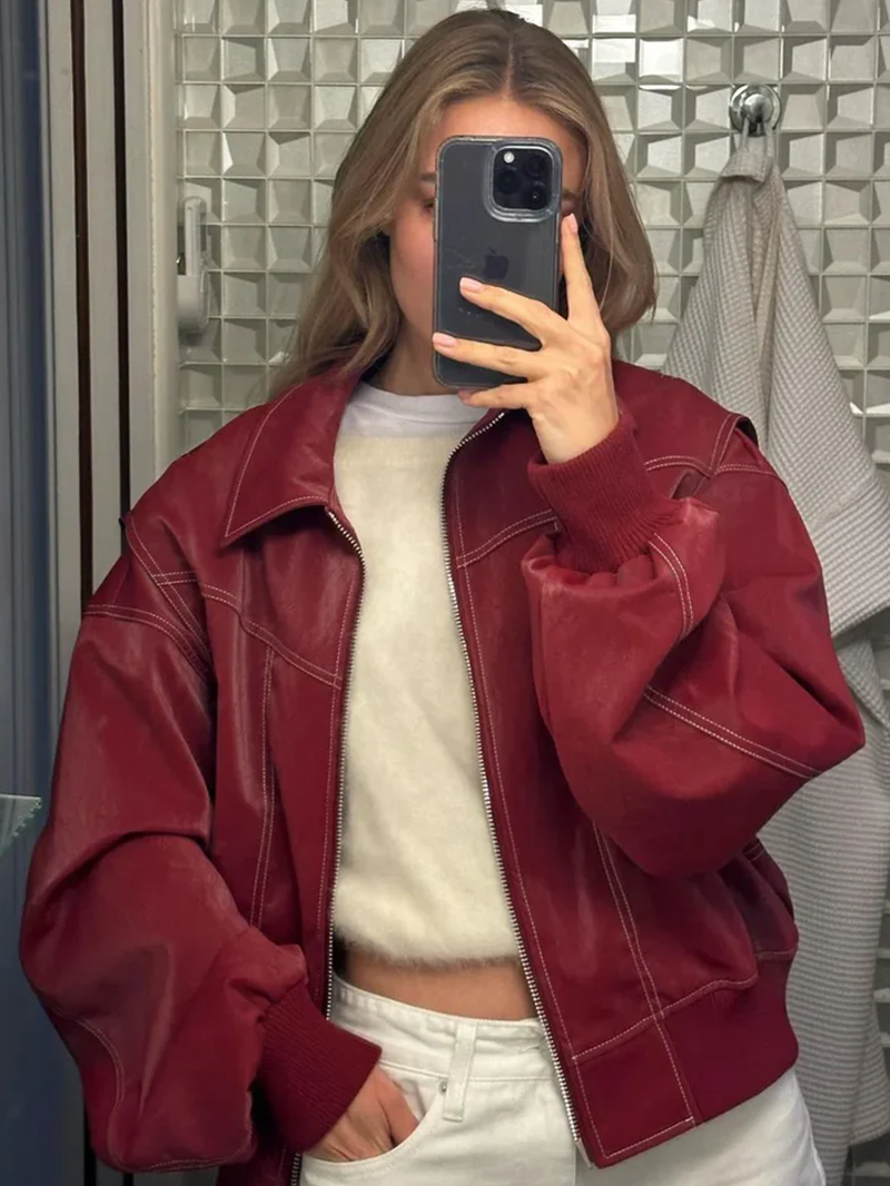 Women’s Fall/Winter Casual Oversized Zip-Up Jacket