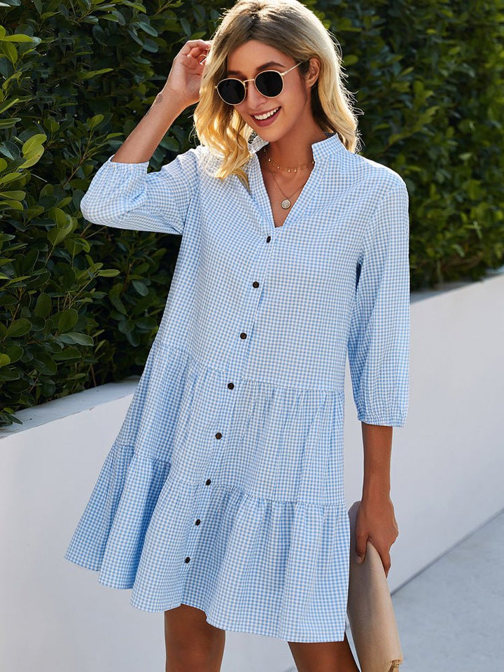 Women’s Gingham Summer Dress – Timeless Style with Light, Breezy Comfort