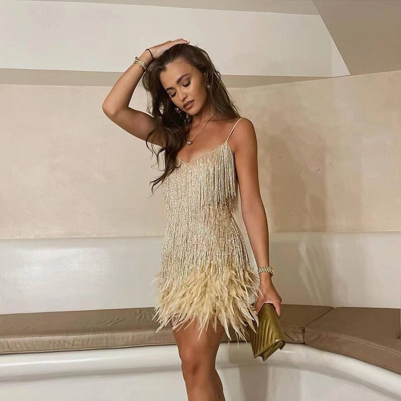 Women’s Fringe Cocktail Dress – Glamorous Movement & Party Confidence